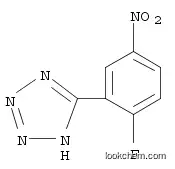 Molecular Structure of 1171938-74-1 (5-(2-Fluoro-5-nitrophenyl)-2H-tetrazole)